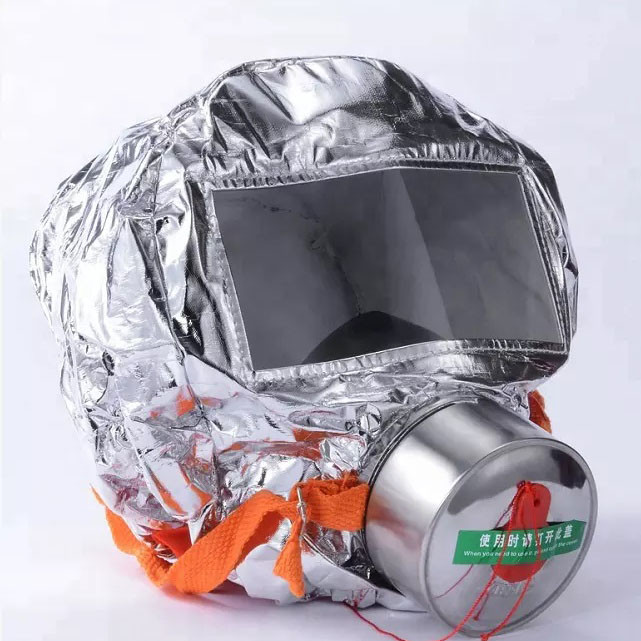 Маска противогаз из алюминиевой фольги, панорамный противогаз Fire mask защита головы от радиации IH-81 Львов - изображение 4