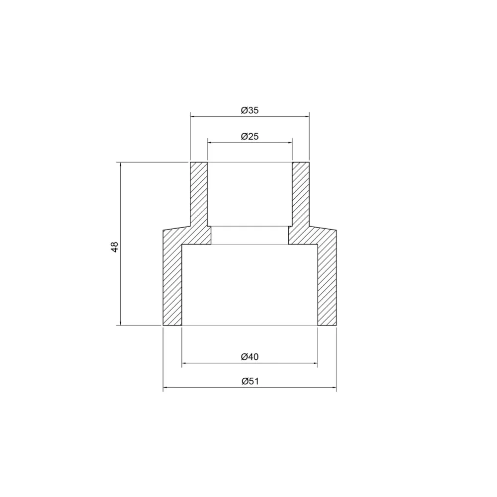 Муфта PPR Thermo Alliance 40х25 Київ - фото 6