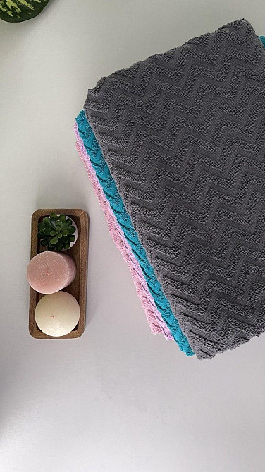 Акция! Полотенце махровое Ideal Textile 100% хлопок, 70х140 см, Узбекистан графіт Черновцы - изображение 3