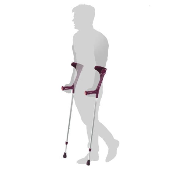 Подлокотный костыль с твердой эргономичной рукояткой Kowsky ORIGINAL тёмно-фиолетовый Днепр