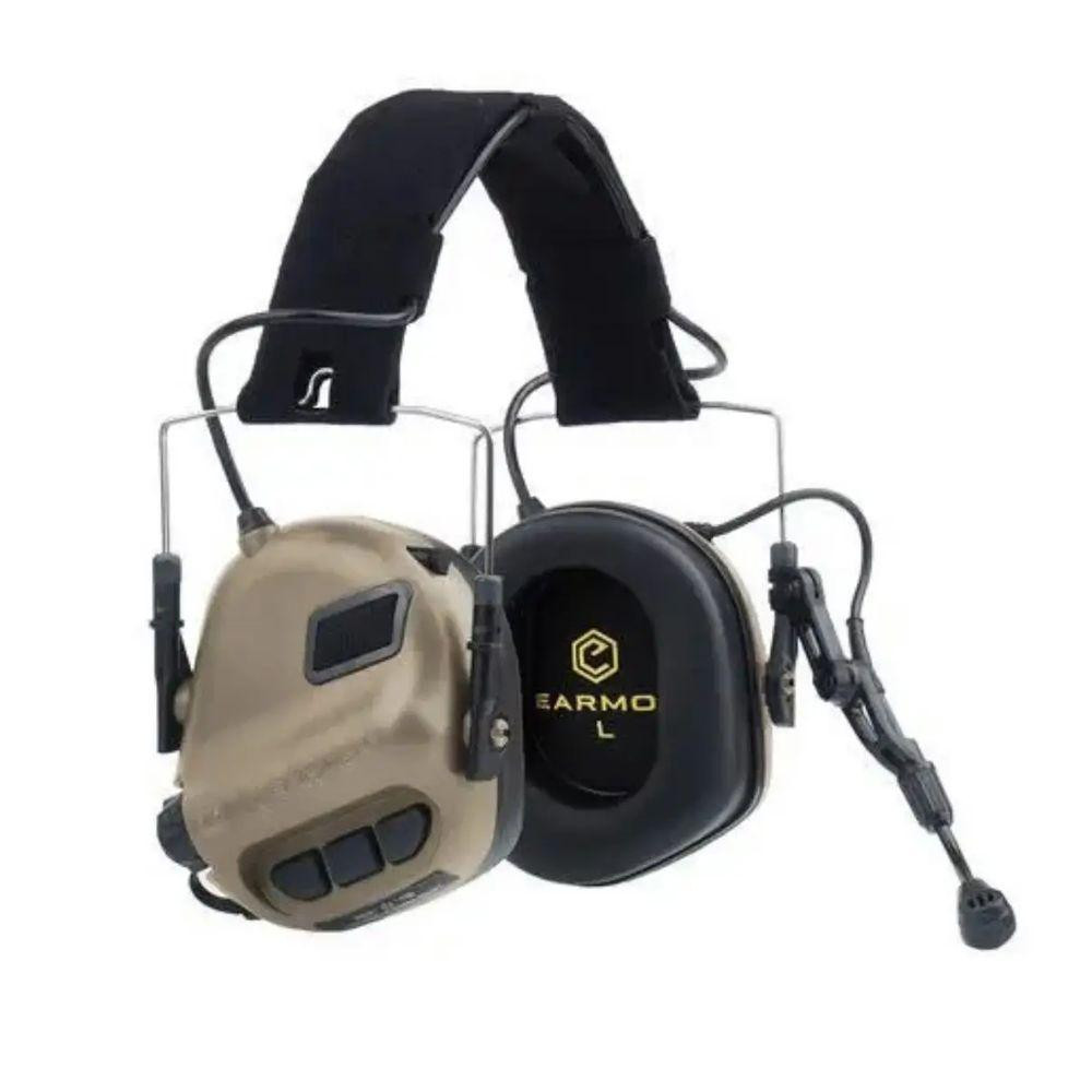 Активні захисні навушники Earmor M32H MARK3 ARC (CB) Coyote Brown з гарнітурою та кріпленням на шолом (96-00062) Київ - фото 10