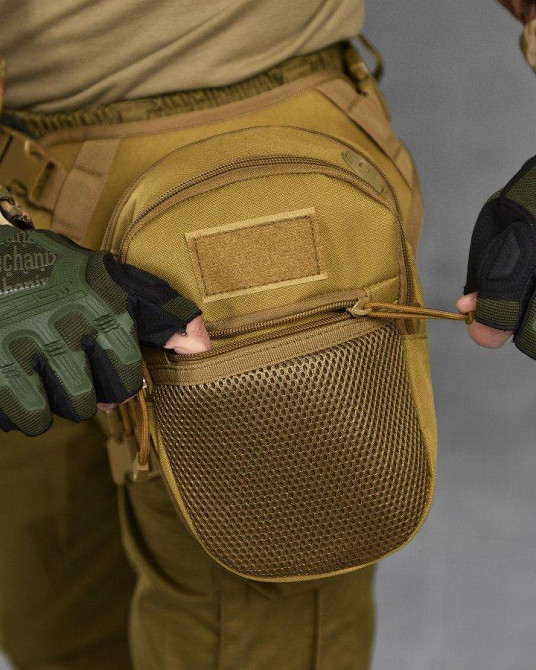Тактична Сумка поясна на ногу vergin кайот ВТ1027 Одеса - фото 3