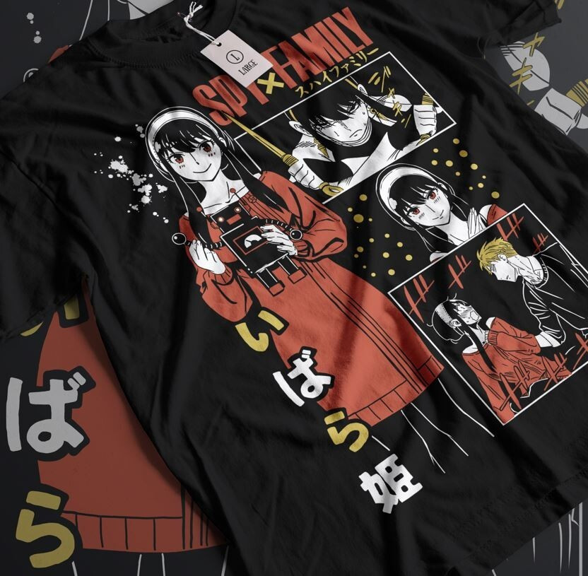 Футболка аниме Шпион и семья оверсайз (S/M/L) Черний AnimeJ1135 Днепр - изображение 1