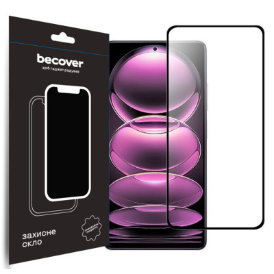 Стекло защитное BeCover Poco X5 Pro 5G Black (708820) Винница - изображение 1