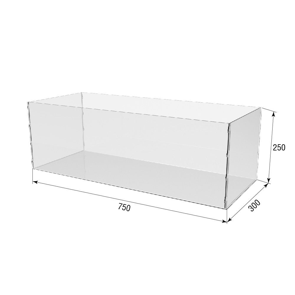 Коробка акрилова EKOSTAR 750х300х250 Київ - фото 3