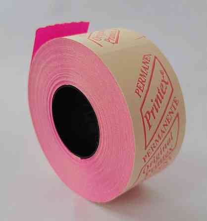 Этикетка (Ценники) под пистолет 26х16 мм, малиновый, 1000 шт Павлоград