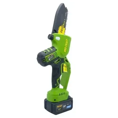 Міні ланцюгова пила Procraft  20 В  4 А·год Li‑Ion, ланцюгова пила  безщітковий двигун, у кейсі з кобурою  інструмент для обробки Львів