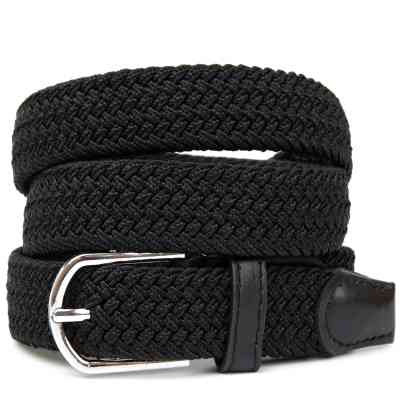 Ремень Vintage Текстильный женский Черный (20546) Винница
