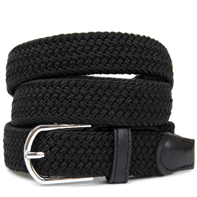 Ремінь Vintage Текстильний жіночий Чорний (20546) Вінниця - фото 1