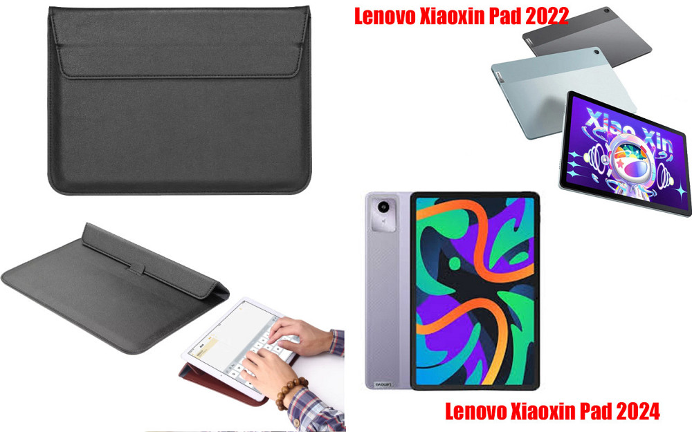Чохол-конверт VitoCase для Lenovo Xiaoxin Pad 2022, Pad 2024, з функцією підставки для планшета Чорний Київ - фото 1