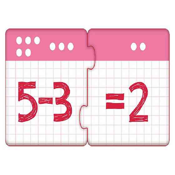 Дитячі пазли-половинки "Додавання і віднімання в межах 10" 1214012 укр. мовою Вінниця