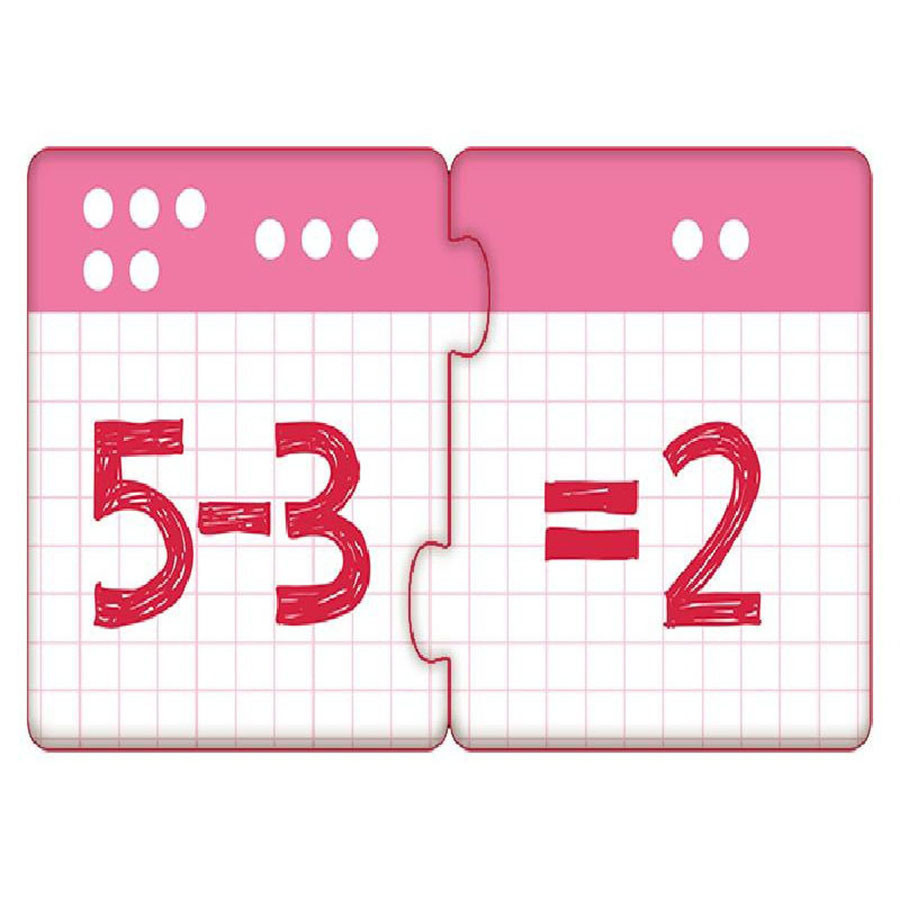 Дитячі пазли-половинки "Додавання і віднімання в межах 10" 1214012 укр. мовою Вінниця - фото 2