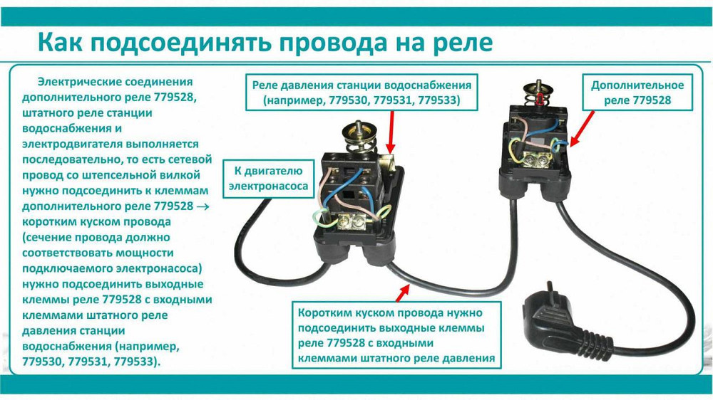 Реле сухого ходу допоміжне 0.9-0.1 бара (гайка) AQUATICA (779528) Київ - фото 5