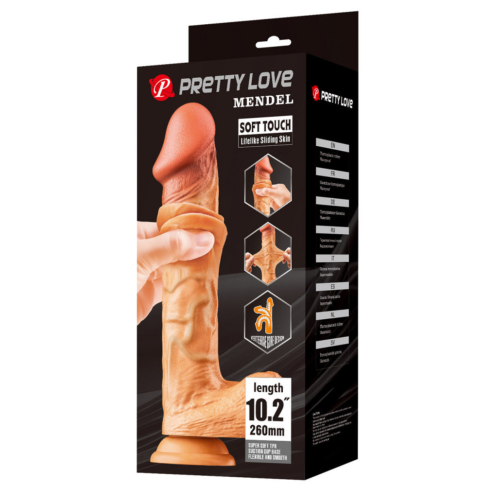 Фалоімітатор - Pretty Love Sliding Skin Mendel 10.2" Flesh Sex Aura Київ - фото 9