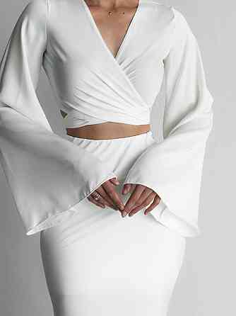 Женский элегантный романтичный костюм двойка Шелк Армани люкс Одесса