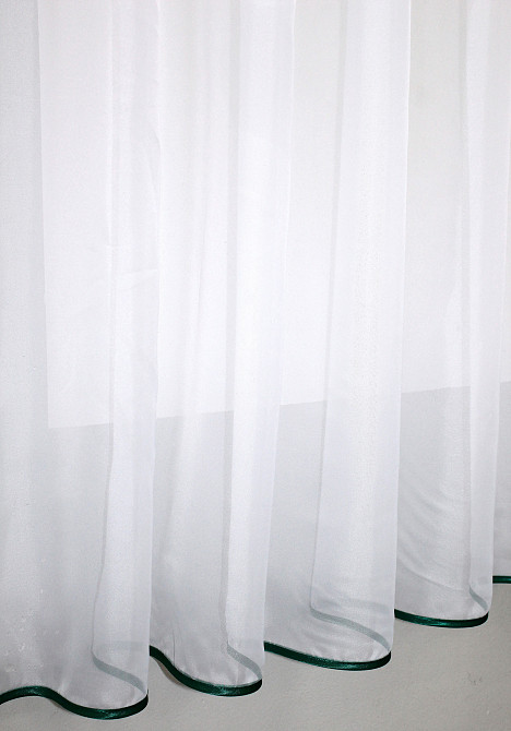 Кухонная занавеска VR-Textil № 018к штора и тюль с ламбрекеном бирюзовый с белым 280х170 см (52-0440) Киев - изображение 6