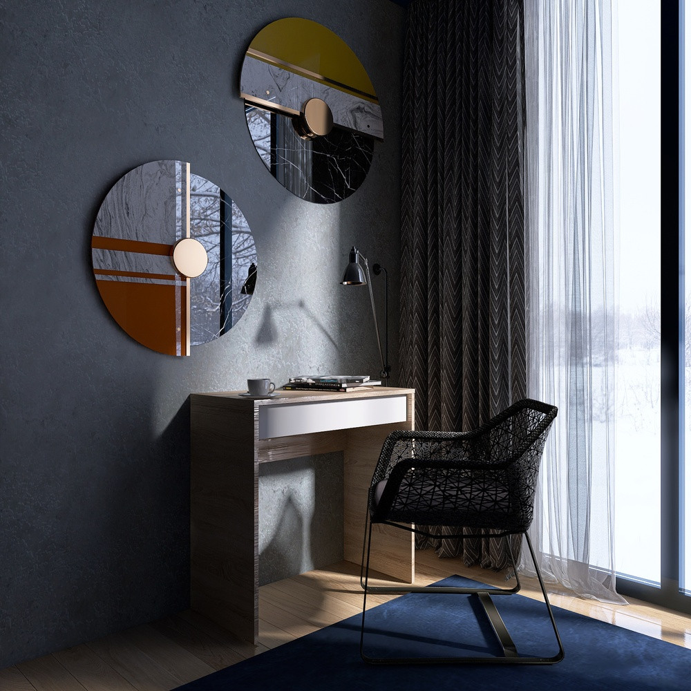 Стол письменный Мини с выдвижным ящиком Эверест Сити-750 75,2х38х74,6 см Дуб cонома/Белый (DTM-071106) Львов - изображение 1