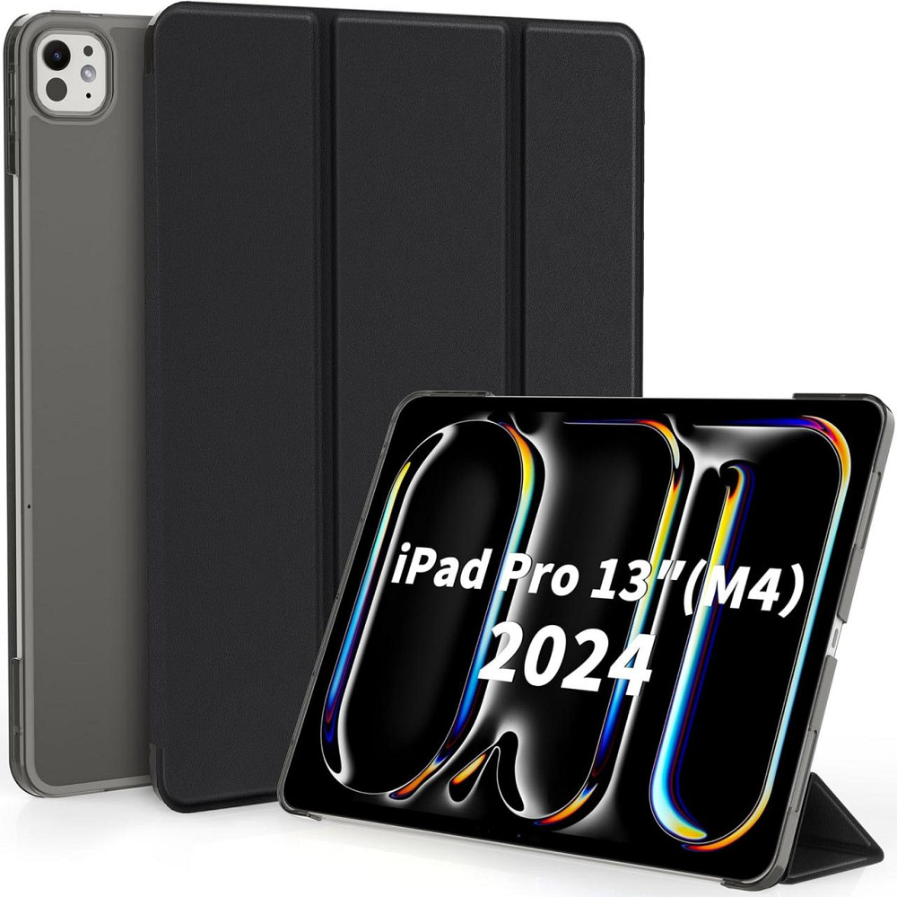 Чехол EasyAcc для iPad Pro 13 M4 (2024) ультратонкий полупрозрачный матовый защитный чехол с задней крышкой черный Днепр - изображение 1