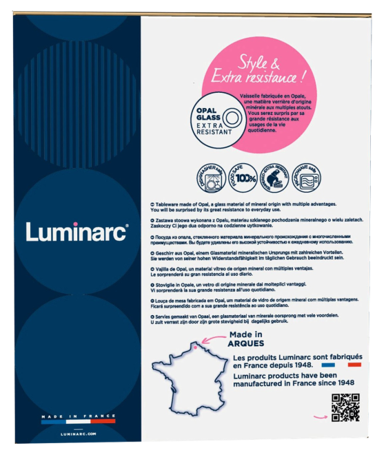 Сервиз LUMINARC DIWALI LIGHT TURQUOISE, 19 предметов (6443106) Киев - изображение 6