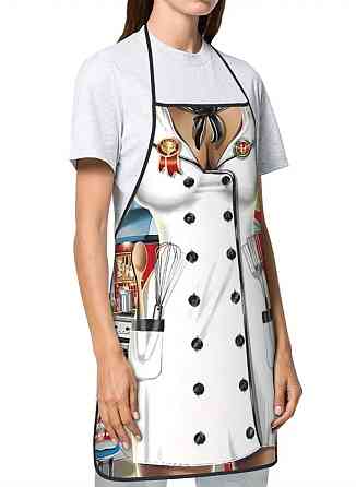 Фартух з приколом для жінок Кухарка 75 на 60 см різнобарвний Київ