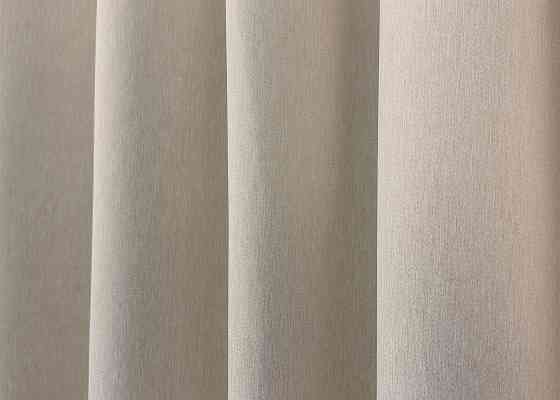 Комплект коротких штор VR-Textil Блэкаут двусторонний Eclipsе № 1789ш Бежевый 130х170 см 2 шт (35-0390) Киев