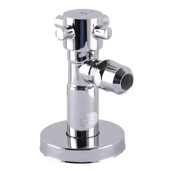 Кран полуоборотный угловой с цангой SOLOMON 1/2″х 3/8″ Retro 7077 (000002252) Киев