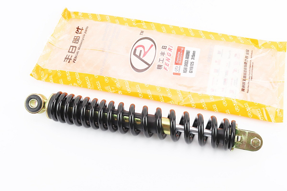 Амортизатор задній GY6/Honda - 315мм*d44мм (втулка 10мм / вилка 8мм), чорний, від 3шт -8% Київ - фото 1