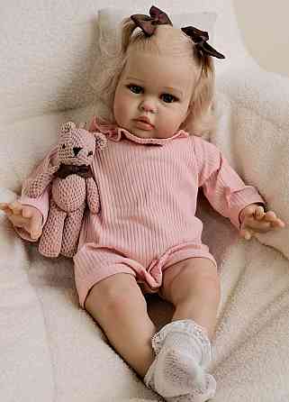 Мягконабивная кукла реборн девочка Ангелина 55 см. Харьков
