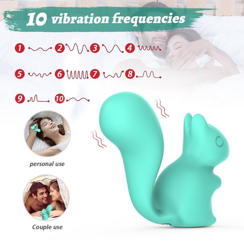 Мини-вибратор клиторальный Every Night Toys Debbie в форме белочки белый, 10 режимов вибрации Sex Aura Киев - изображение 5