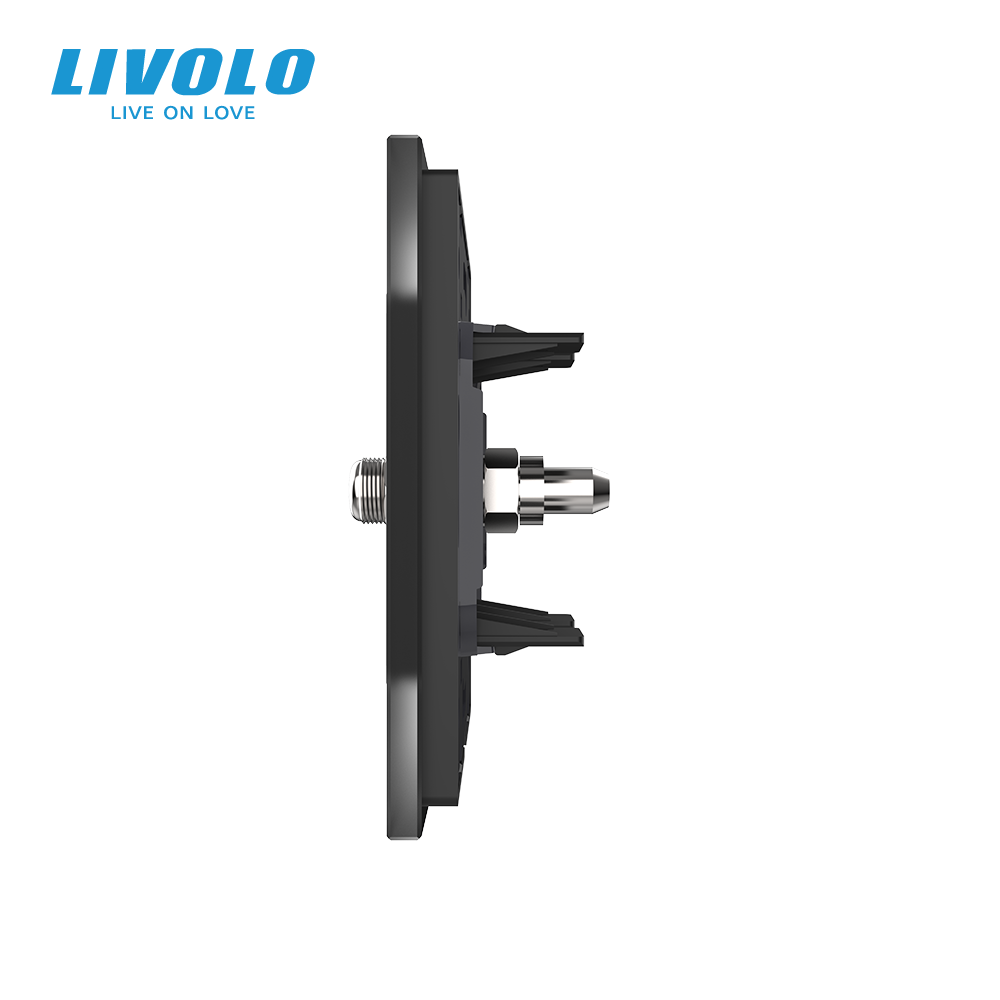 LIVOLO Розетка супутникова SAT LIVOLO чорна матова скло Коломия - фото 8