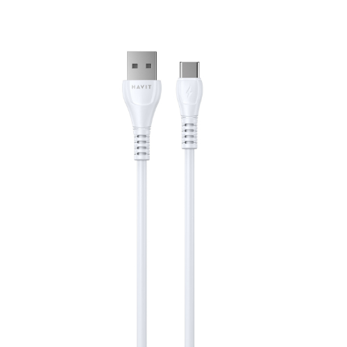 Кабель USB Type-C Havit HV-CB642C 1.8m 2,1А 1,8 м білий Житомир - фото 1
