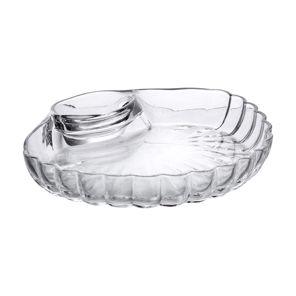 Сервірувальне блюдо для закусок зі соусником 21х19 см Київ - фото 2