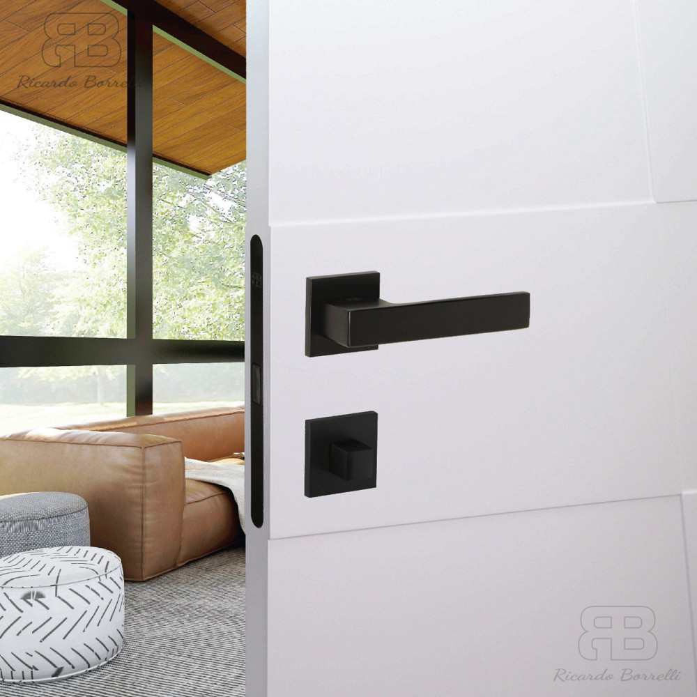 Ручка дверная Ricardo Borelli модель Quatro 06.50 MB матовый черный Киев - изображение 2