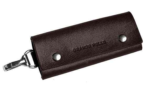 Надійна ключниця з натуральної шкіри Коричневий (GRANDE PELLE) Київ