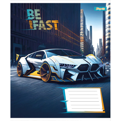 Зошит 1 вересня Be Fast А5 24 аркушів клітинка (768009) Вінниця - фото 2