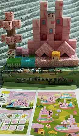 Конструктор магнитный майнкрафт, розовый конструктор, Minecraft. Харьков