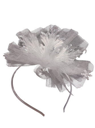 Обруч на новий рік Сніжинка one size біло-сріблястий Київ