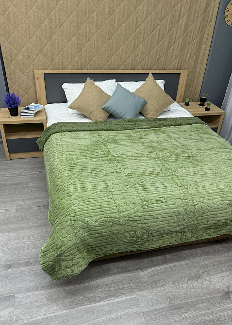 Плед 200х230 см (+-10см) на овчине 