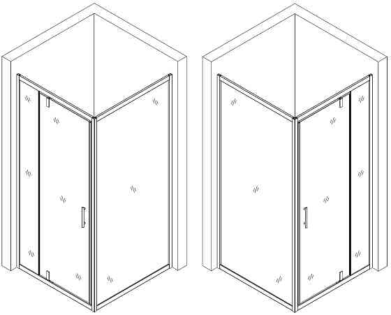 Душова кабіна квадратна без піддона MORAVA N90GB BRAVO (1уп.) Тернополь