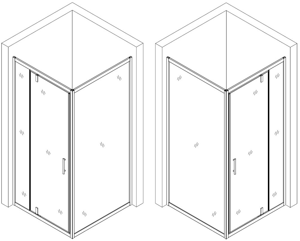 Душова кабіна квадратна без піддона MORAVA N90GB BRAVO (1уп.) Тернопіль - фото 3