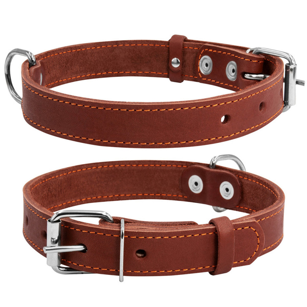 Нашийник "CoLLaR" одинарний (ширина 35мм, довжина 48-63см) коричневий Київ - фото 1