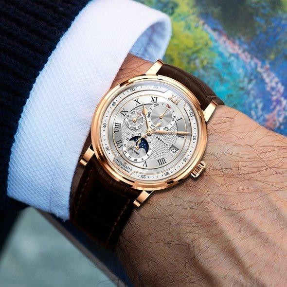 Водостойкие механические часы Borman Club golden Винница - изображение 8