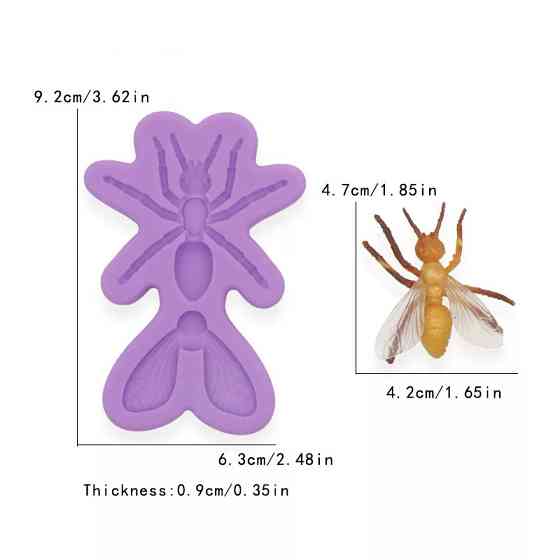 Молд силіконовий Бджола 92 на 63 мм Київ