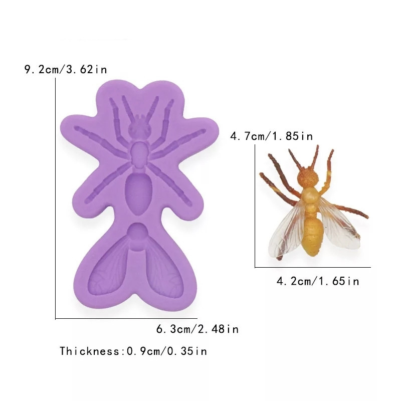 Молд силиконовый Пчела 92 на 63 мм Киев - изображение 2