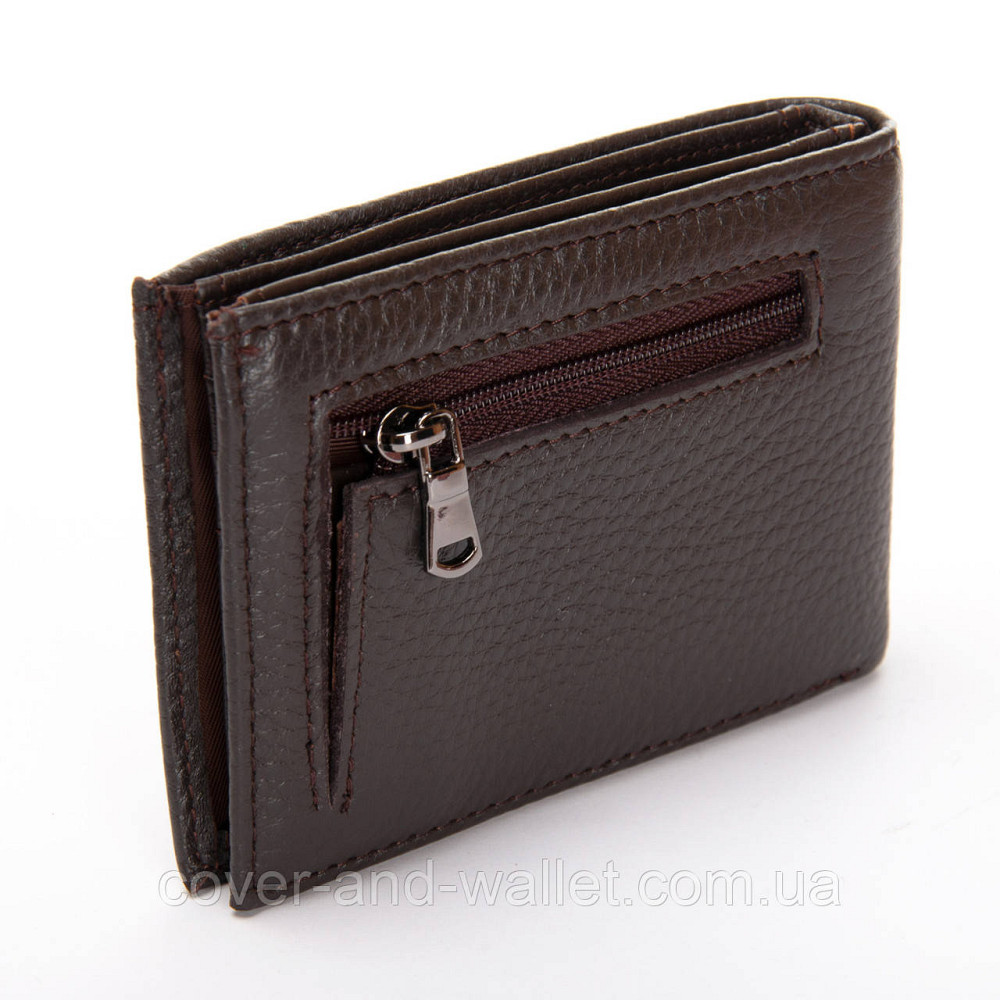 Маленький чоловічий шкіряний гаманець на магнітах із затискачем коричневий Bretton Київ - фото 3