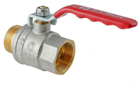 Кран кульовий ГШВ KOER EXTREME KE.215-40 - 1 1/2" FM ручка "важіль" червона (KR5754) Київ