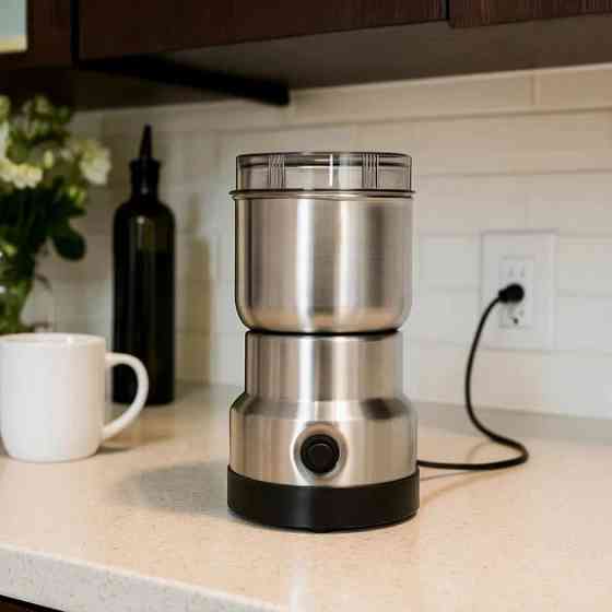 Електрична кавомолка Domotec MS 7114 200 Вт ножова для кави та спецій HC-33 Львів