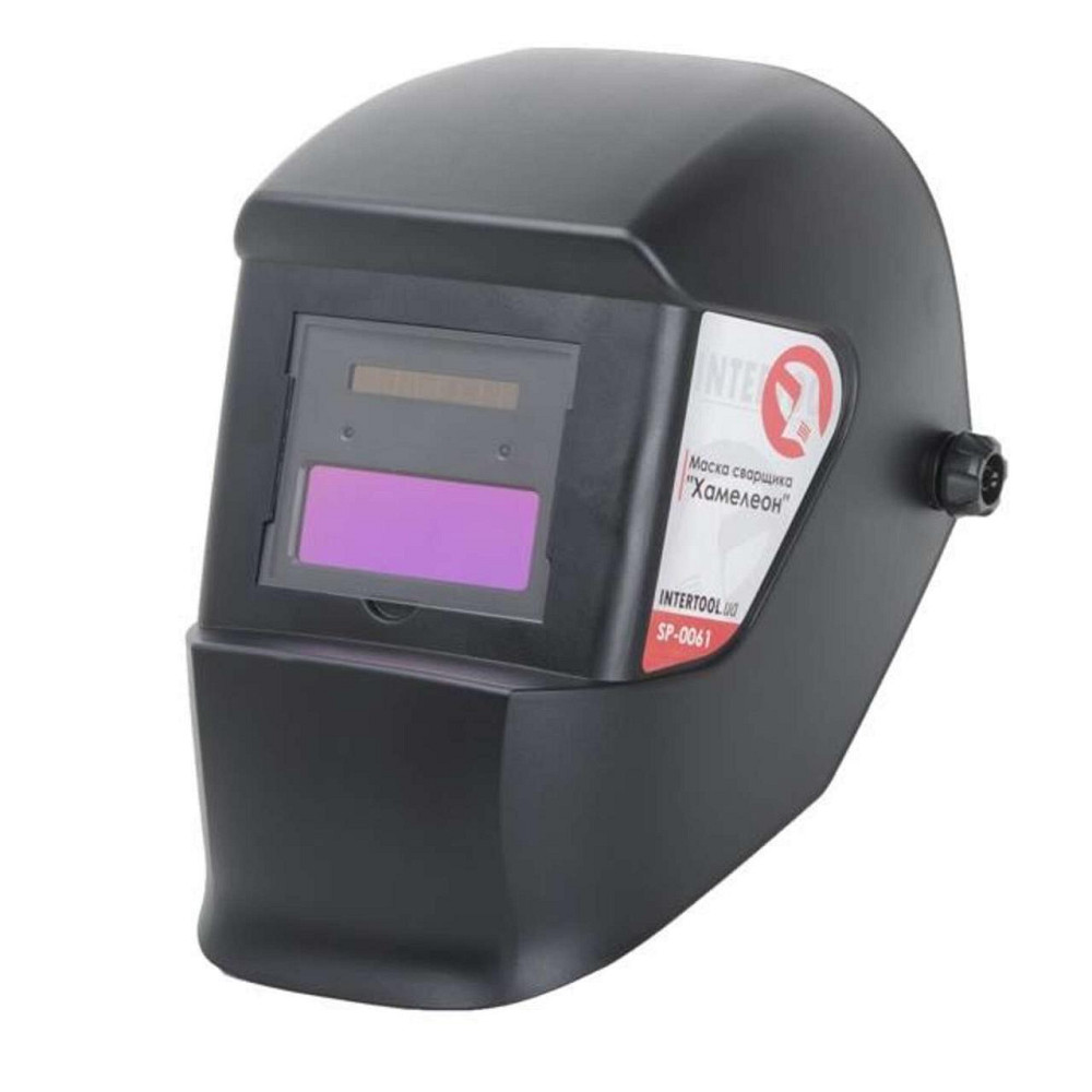 Маска сварщика Хамелеон, по авт. регулировка, класс светофильтра 1/2/1/2, 2 сенсора, DIN11, 1/15000С, см. Окно 92х34мм, РР Мукачево - изображение 1