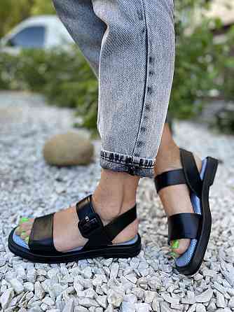 ALEX BELL БосонІжки жіночі ALEX BELL 876K/2-2-20AP чорні (літо, шкіра натуральна) (5065) 36-40 Коломия