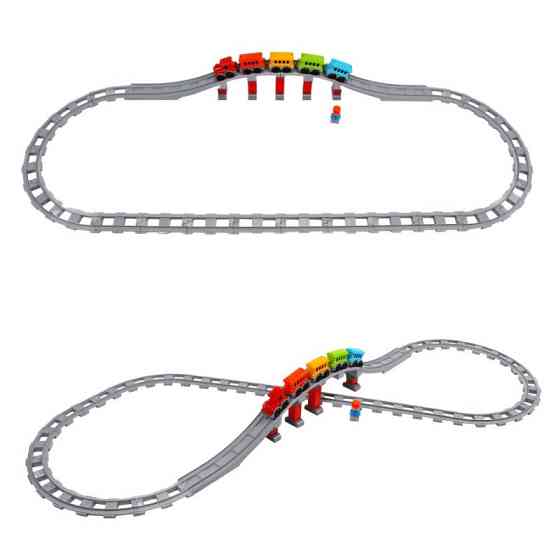 Дитячий набір конструктора "Залізниця" 1300TXK 59 деталей Вінниця